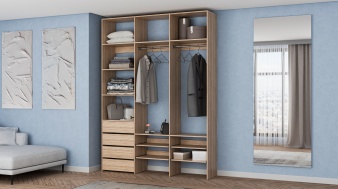 Стеллаж для одежды Мирта 99 BMS из ЛДСП