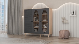 Шкаф книжный Брукс 4 BMS