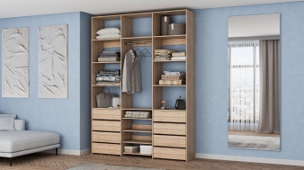 Стеллаж для одежды Мирта 96 BMS из ЛДСП