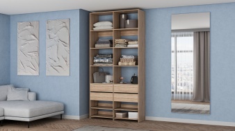 Стеллаж для одежды Мирта 85 BMS из ЛДСП