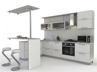 Кухня с барной стойкой Адель 2 BMS