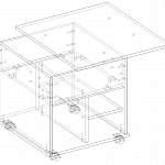 Чертеж Стол журнальный Хелена тип 9 BMS