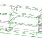 Чертеж Тумба под ТВ Диадема BMS