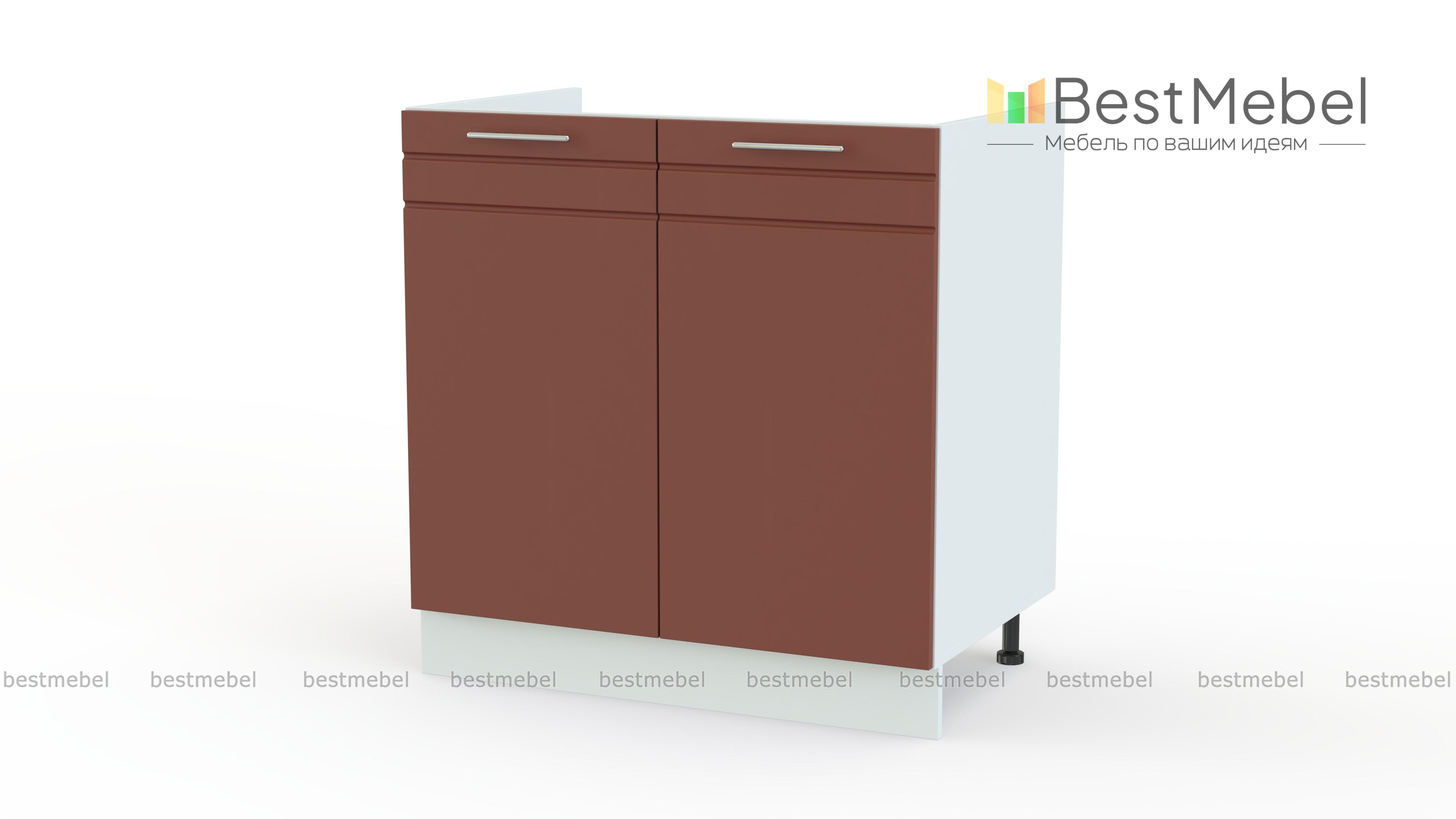 Стол 2-х дв. Олимпия  под мойку BMS - Фото