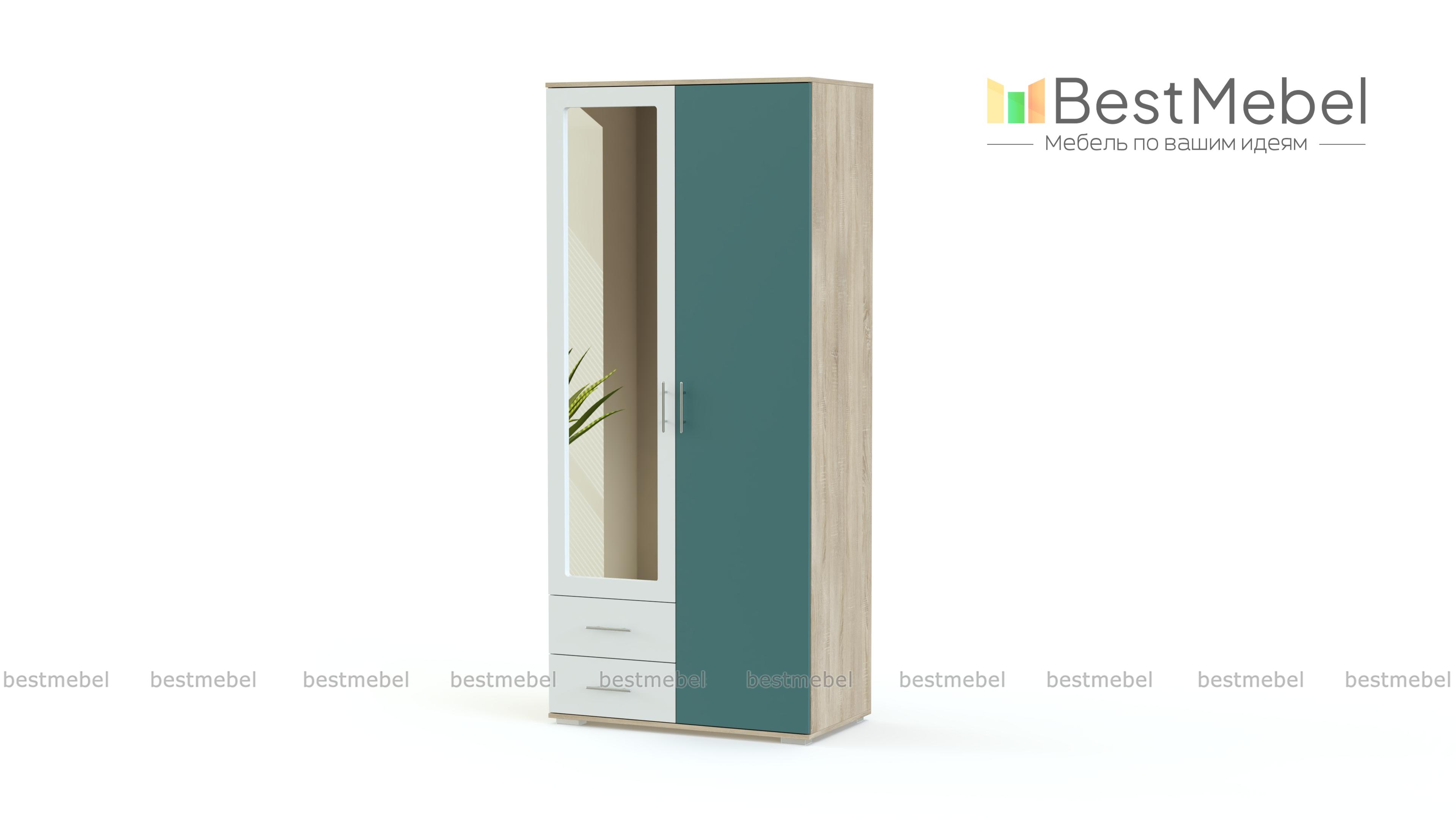 Шкаф распашной Глянец 8 BMS - Фото