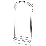 Зеркало на стену Компо-3 BMS