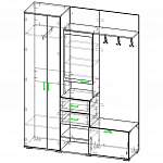 Схема сборки Прихожая Стиль 02 ЛДСП BMS