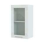 Шкаф навесной со стеклом 1 дверь Греция BMS - Фото 1