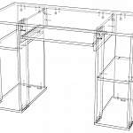 Схема сборки Компьютерный стол Флеш 45  BMS