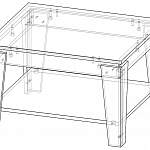 Чертеж Стол журнальный Агат BMS