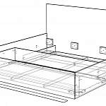 Чертеж Кровать Лас Вегас BMS