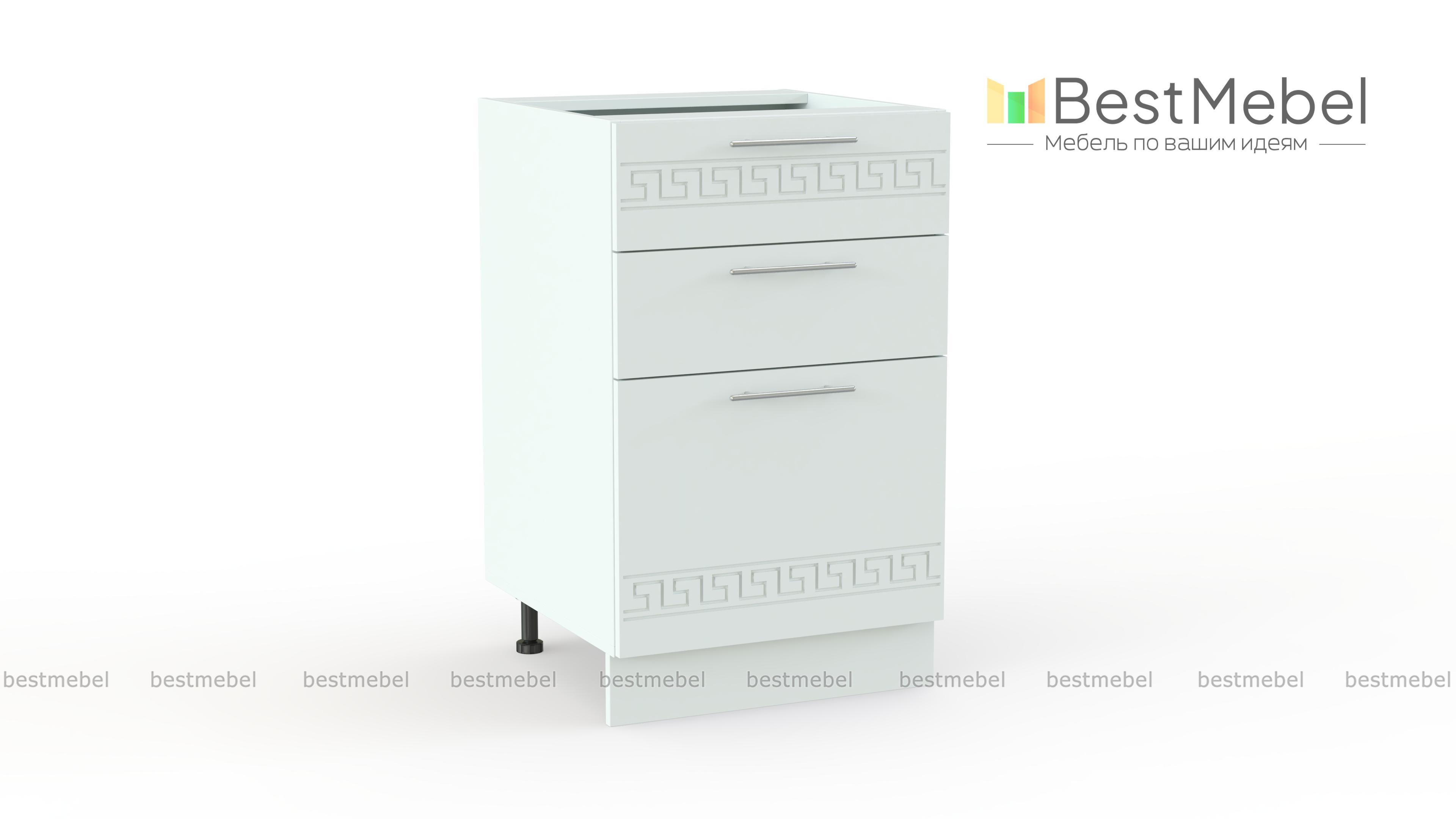 Тумба напольная 3 ящика  Греция BMS - Фото