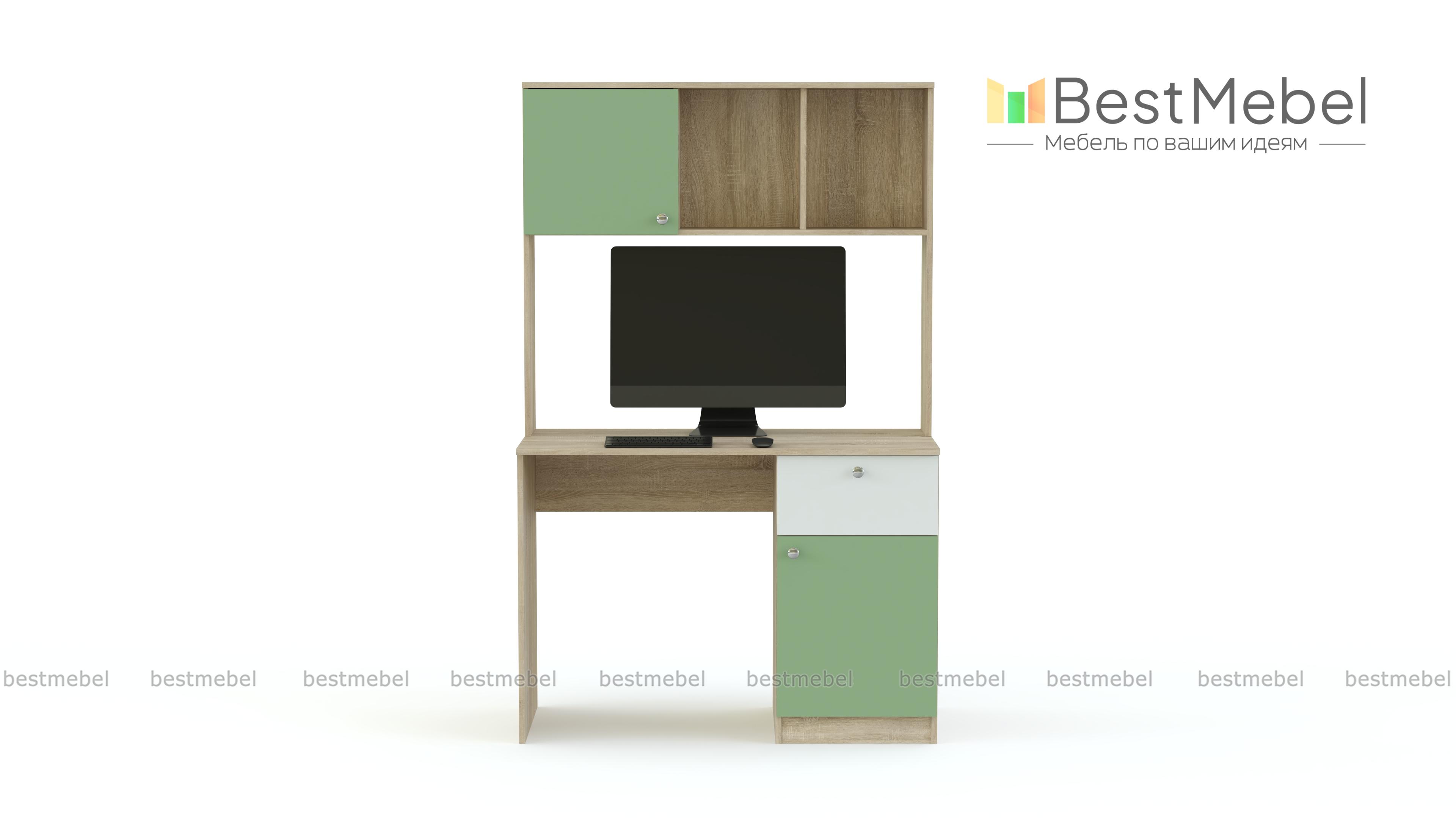 Письменный стол с полкой Алиса BMS - Фото