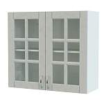 Шкаф верхний 2 двери Лондон со стеклом BMS - Фото 1