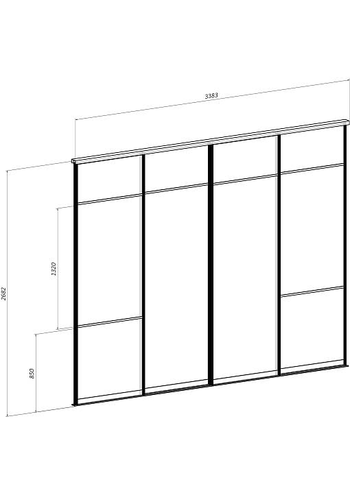 ЭСКИЗ Двери-купе №000125488 (3382х2682х100)
