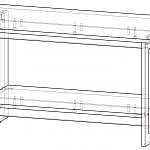 Схема сборки Стол журнальный Каспиан BMS