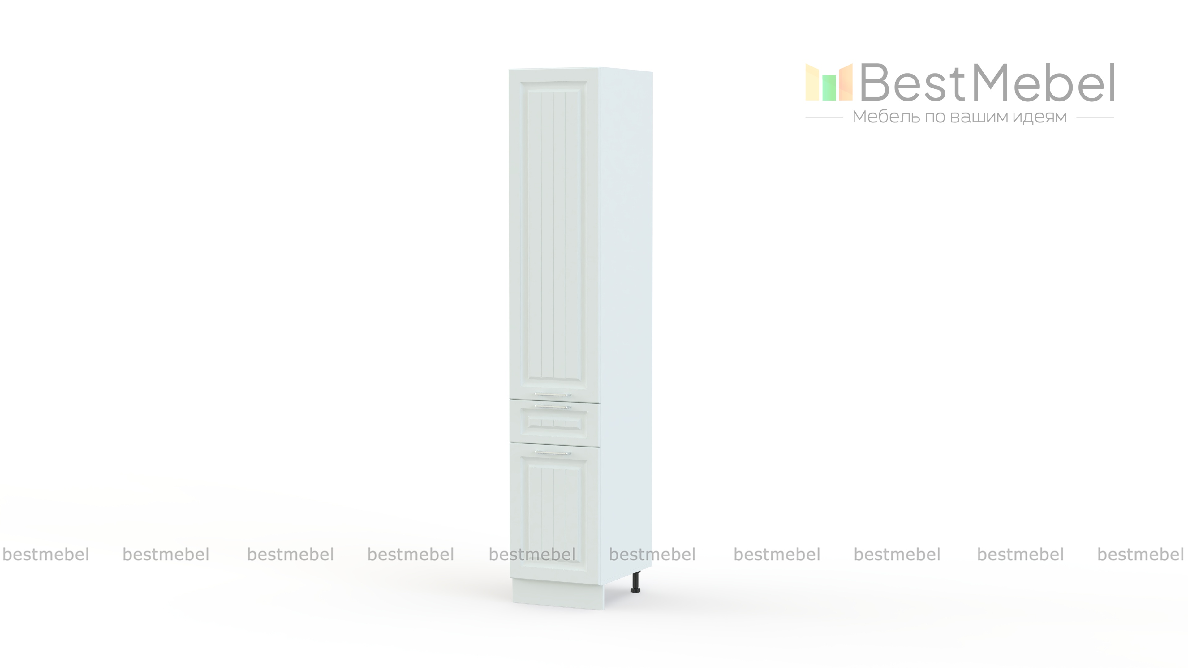 Шкаф пенал с дверцами и 1-м ящиком Европа BMS