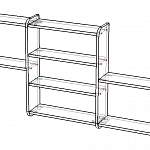 Чертеж Навесная полка 2 BMS
