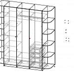 Схема сборки Шкаф распашной Пакс Бергсбу Pax Bergsbo 1