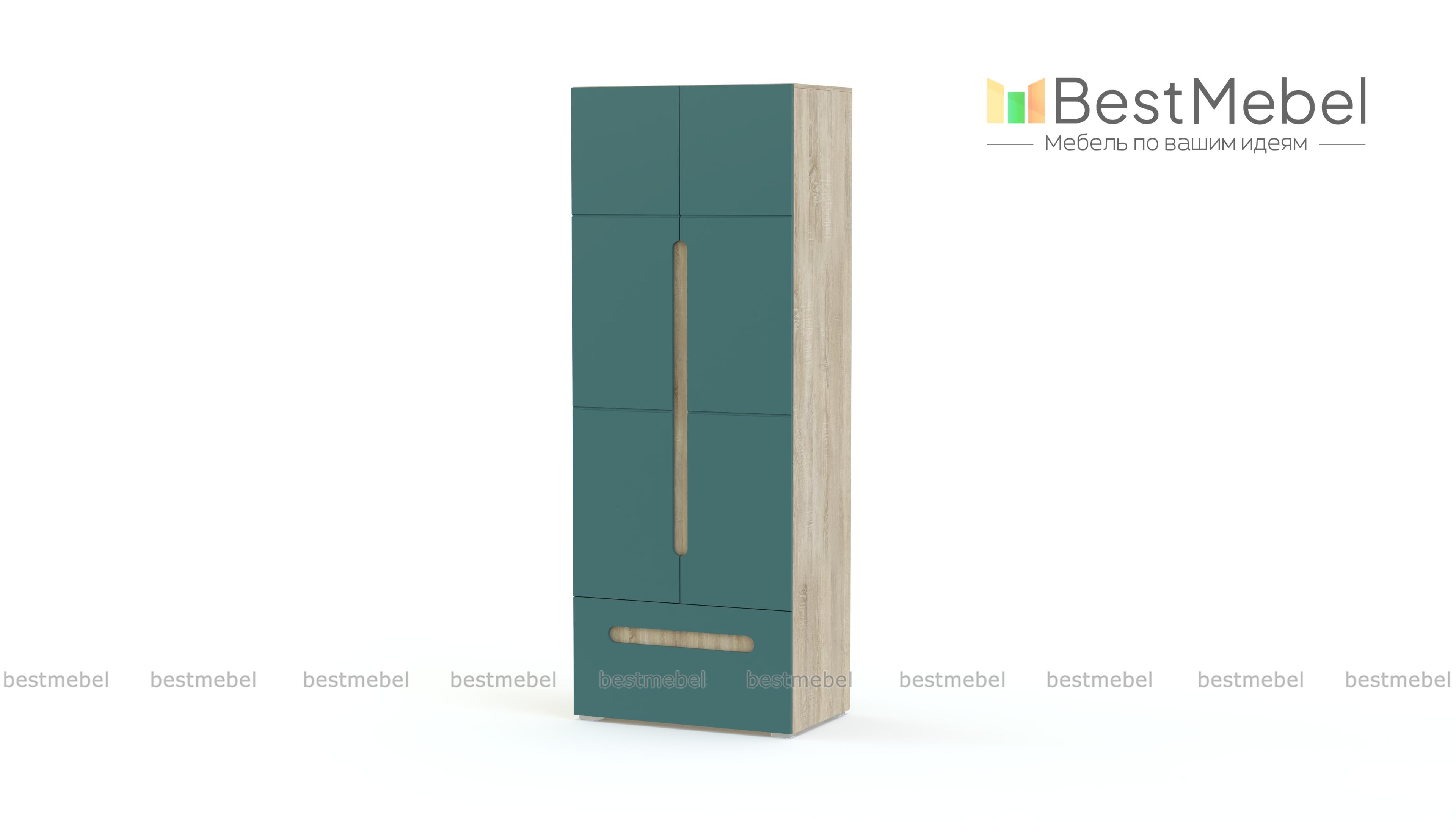 Шкаф 2-х створчатый с ящиком  Палермо BMS - Фото