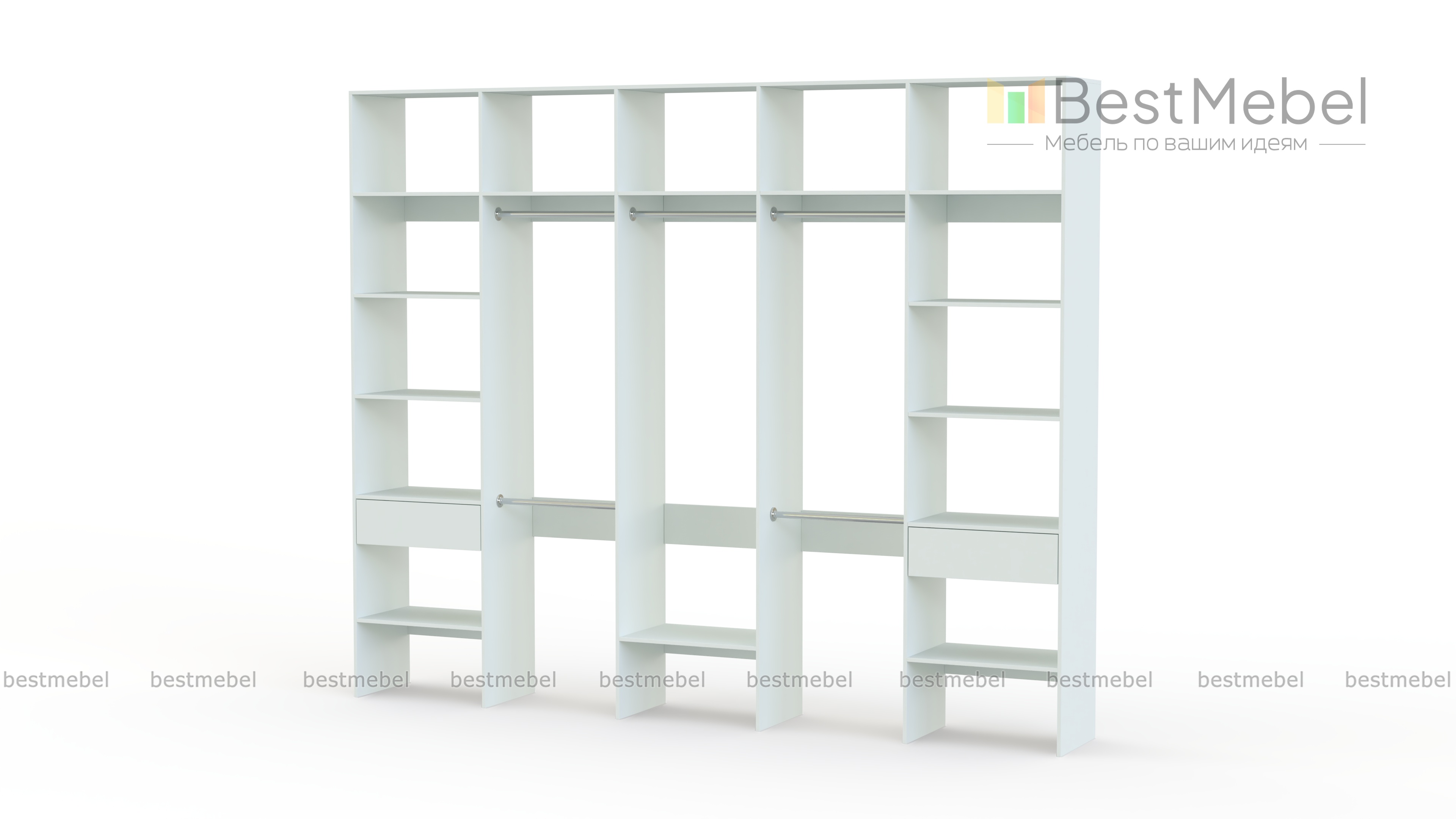 Стеллаж для одежды Мирта 70 BMS