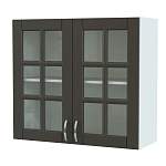 Шкаф верхний 2 двери Лондон со стеклом BMS - Фото 6