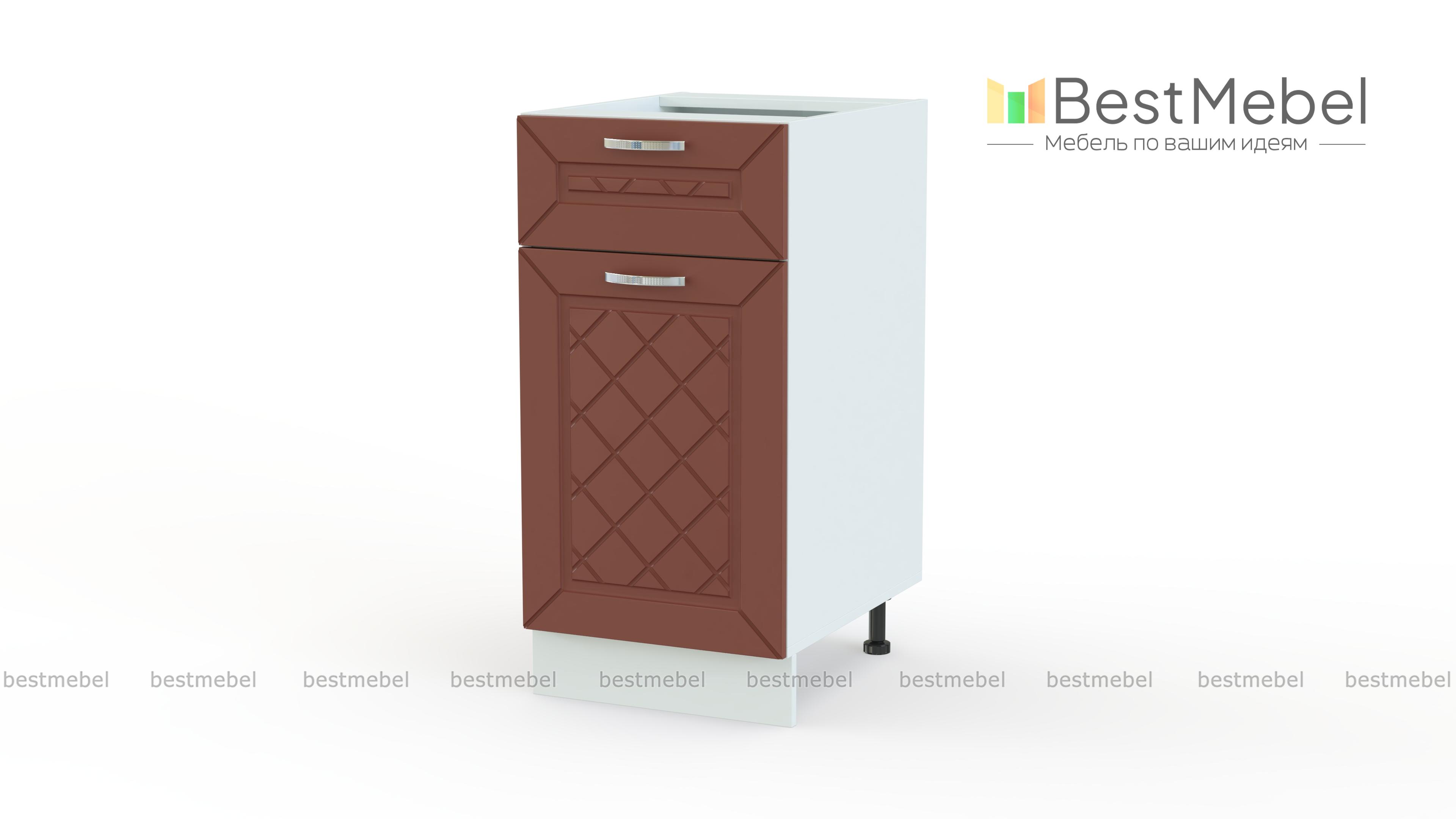 Шкаф нижний 1 дверь 1 ящик Агава BMS - Фото